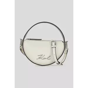 Karl Lagerfeld geantă de piele culoarea alb, A3W30047 imagine