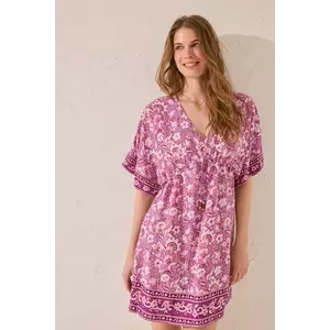 women'secret rochie culoarea violet, mini, evazati, 4929178 imagine