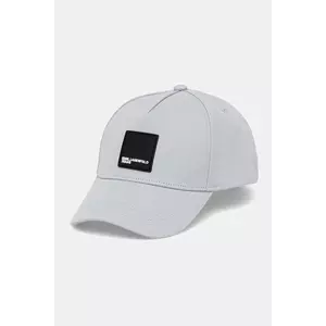 Karl Lagerfeld Jeans șapcă de baseball din bumbac culoarea gri, uni, A1M33001 imagine