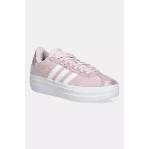 adidas sneakers pentru copii VL COURT BOLD culoarea roz, JS3478 imagine