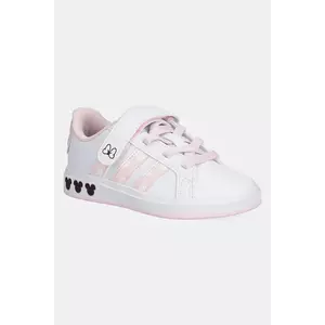 adidas sneakers pentru copii GRAND COURT MINNIE culoarea alb, JR8134 imagine