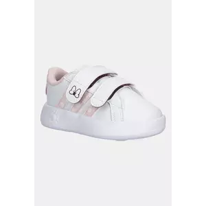 adidas sneakers pentru copii GRAND COURT MINNIE culoarea alb, JR8130 imagine