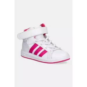 adidas sneakers pentru copii GRAND COURT MID culoarea alb, JR0806 imagine