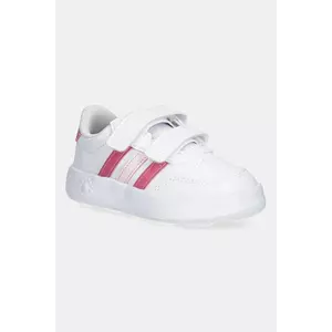 adidas sneakers pentru copii BREAKNET 3.0 culoarea alb, JS3676 imagine