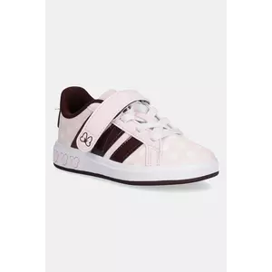 adidas sneakers pentru copii GRAND COURT MINNIE culoarea roz, JR8133 imagine