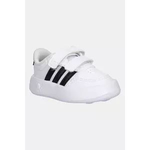 adidas sneakers pentru copii BREAKNET 3.0 culoarea alb, JS3680 imagine