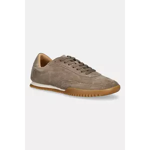 BOSS sneakers din piele intoarsă Careton culoarea maro, 50548707 imagine