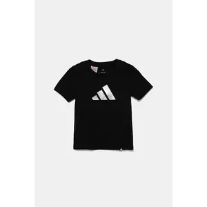 adidas tricou de bumbac pentru copii culoarea negru, JV5262 imagine