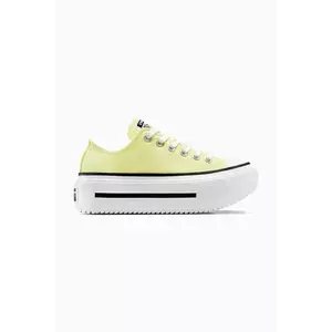 Converse teniși Chuck Taylor All Star Lift Double Stack culoarea galben, A16283C imagine