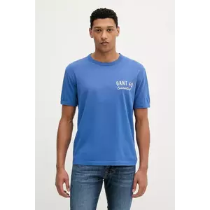 Gant tricou din bumbac culoarea violet, cu imprimeu, 2003314 imagine