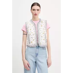 Pepe Jeans vestă cu două fețe culoarea bej, de tranzitie, PL402604 imagine