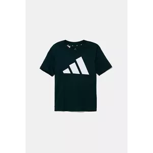 adidas tricou de bumbac pentru copii culoarea verde, cu imprimeu, JV9871 imagine