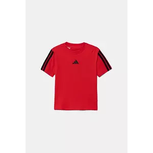 adidas tricou de bumbac pentru copii culoarea roșu, cu imprimeu, JD6489 imagine