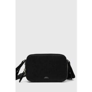 A.P.C. poșetă de piele culoarea negru imagine