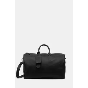 BOSS geantă de piele x David Beckham culoarea maro, 50549409 imagine