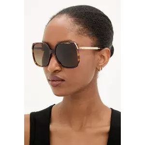 Chloé ochelari de soare culoarea bordo, CH0286S imagine