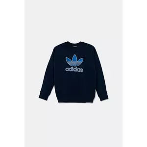 adidas Originals bluză copii culoarea bleumarin, cu imprimeu, JV8572 imagine