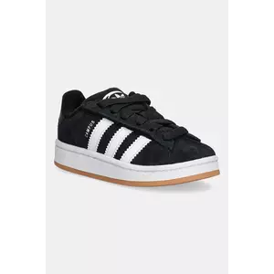 adidas Originals sneakers de piele întoarsă pentru copii CAMPUS 00s culoarea negru, JQ6386 imagine