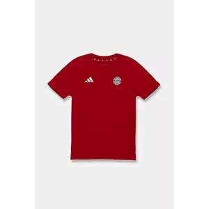 adidas Performance tricou de bumbac pentru copii FCK culoarea roșu, cu imprimeu, IT4138 imagine