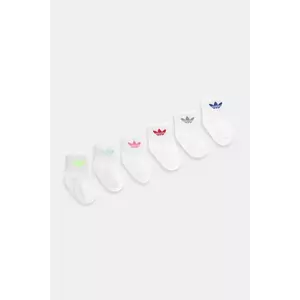 adidas Originals șosete copii 6-pack culoarea alb, JW2939 imagine