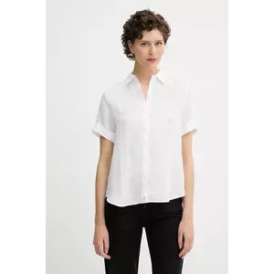 Marc O'Polo cămașă de in culoarea alb, cu guler clasic, regular, M04113541135 imagine