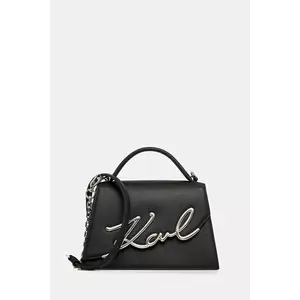 Karl Lagerfeld geantă de piele culoarea bej, A1W30036 imagine