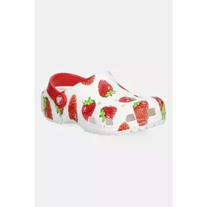 Crocs papuci CLASSIC FRESH FRUITS CLOG KIDS culoarea alb, 211020 imagine