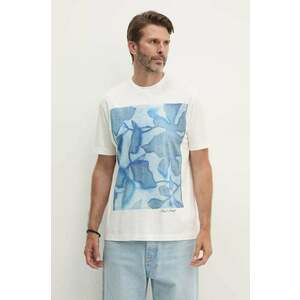Paul Smith tricou din bumbac barbati, culoarea alb, cu imprimeu, M1R-919T-NP4739 imagine