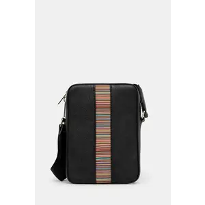 Paul Smith borseta de piele culoarea negru, M1A-7745-BMULTI imagine