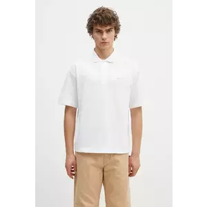 Barbour polo de bumbac Dunand OS Polo Shirt culoarea alb, neted, MML1426 imagine