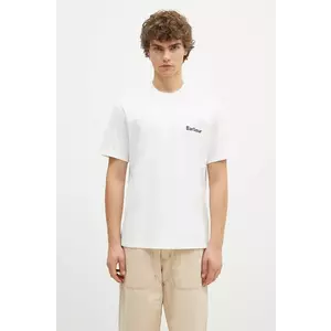 Barbour tricou din bumbac Bowery OS Graphic barbati, culoarea alb, cu imprimeu, MTS1338 imagine