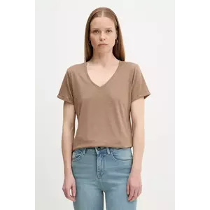 Answear Lab tricou de in femei, culoarea bej imagine