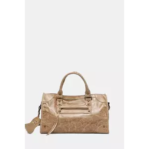 Answear Lab poseta de piele culoarea maro imagine