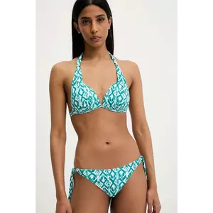 Answear Lab costum de baie din două piese culoarea verde, cupa rigidizata imagine
