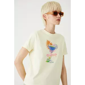 Medicine tricou din bumbac culoarea galben imagine