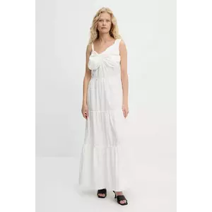 Answear Lab rochie culoarea alb, maxi, evazati imagine