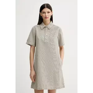 Marc O'Polo rochie din denim culoarea bej, mini, dreaptă, 5000005838 imagine