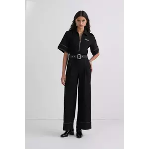 Karl Lagerfeld salopetă culoarea negru, A3W13047 imagine