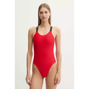 Nike costum de baie dintr-o bucată culoarea rosu, cupa usor rigidizata, NESSF165 imagine