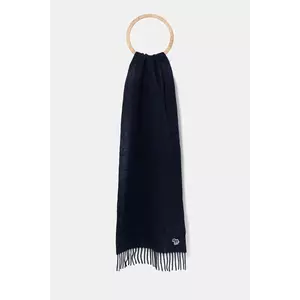 Paul Smith eșarfă de lână culoarea bleumarin, uni, M1A-150K-PZEBRA imagine