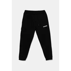 Napapijri pantaloni de trening pentru copii M-INOT culoarea negru, cu imprimeu, NP0A891G9411 imagine