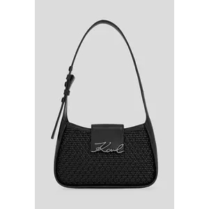 Karl Lagerfeld geantă de piele culoarea negru, A3W30049 imagine