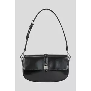 Karl Lagerfeld geantă de piele culoarea negru, A3W30287 imagine