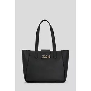 Karl Lagerfeld geantă de piele culoarea negru, A3W30133 imagine