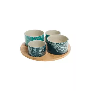 home & lifestyle set de boluri de servire cu farfurie 12 x 30 x 30 cm 4-pack imagine