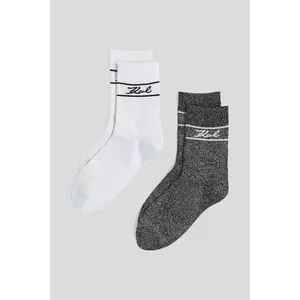 Karl Lagerfeld șosete 2-pack culoarea alb, A3W43002 imagine