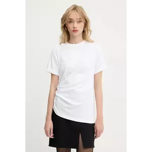 Victoria Beckham tricou din bumbac culoarea alb, 1325JTS006496A imagine