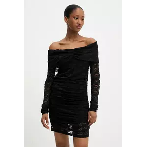 Answear Lab rochie culoarea negru, mini, mulata imagine