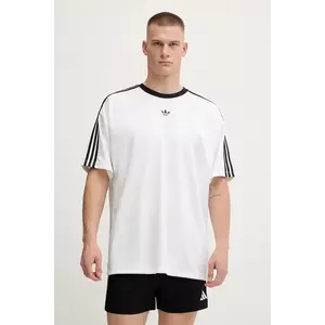 adidas Originals tricou Jacquard Jersey culoarea alb, cu imprimeu, JW5877 imagine
