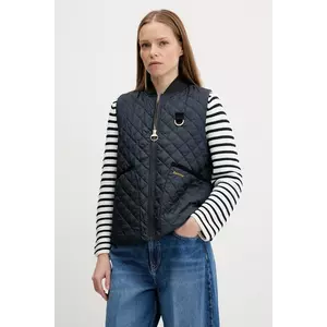 Barbour vestă ROSALIE culoarea bleumarin, de tranziție, LGI0200 imagine